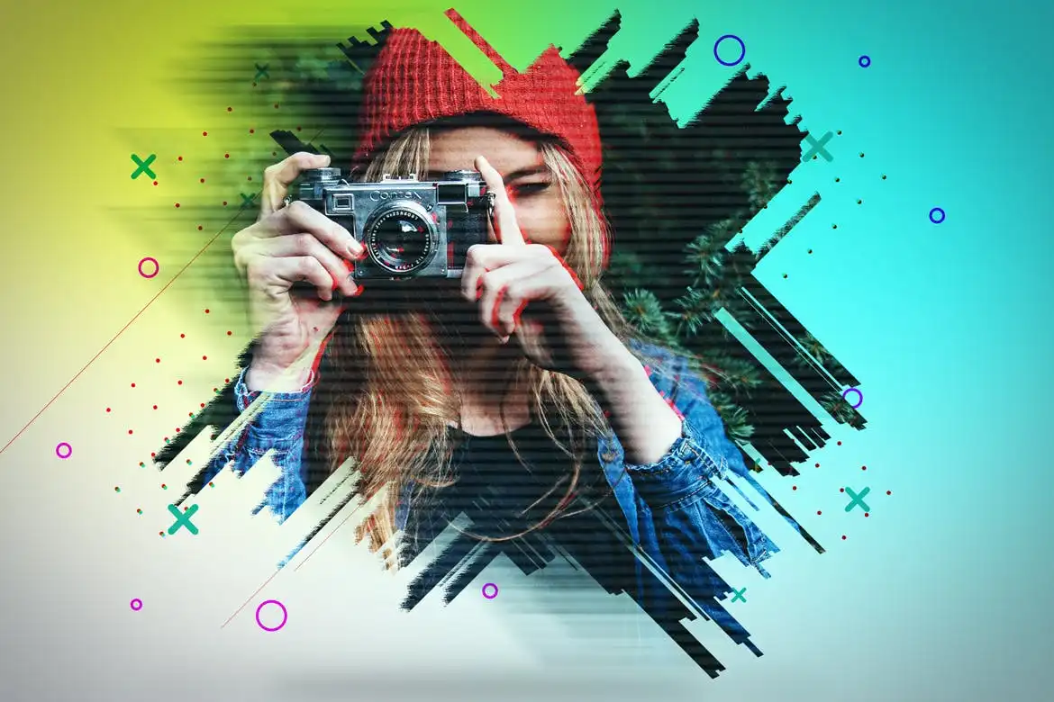 Glitch Effect With Gif Animation