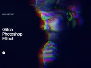 glitch photoshop effect 3