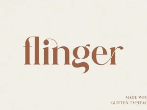 glitten ligature serif font 2
