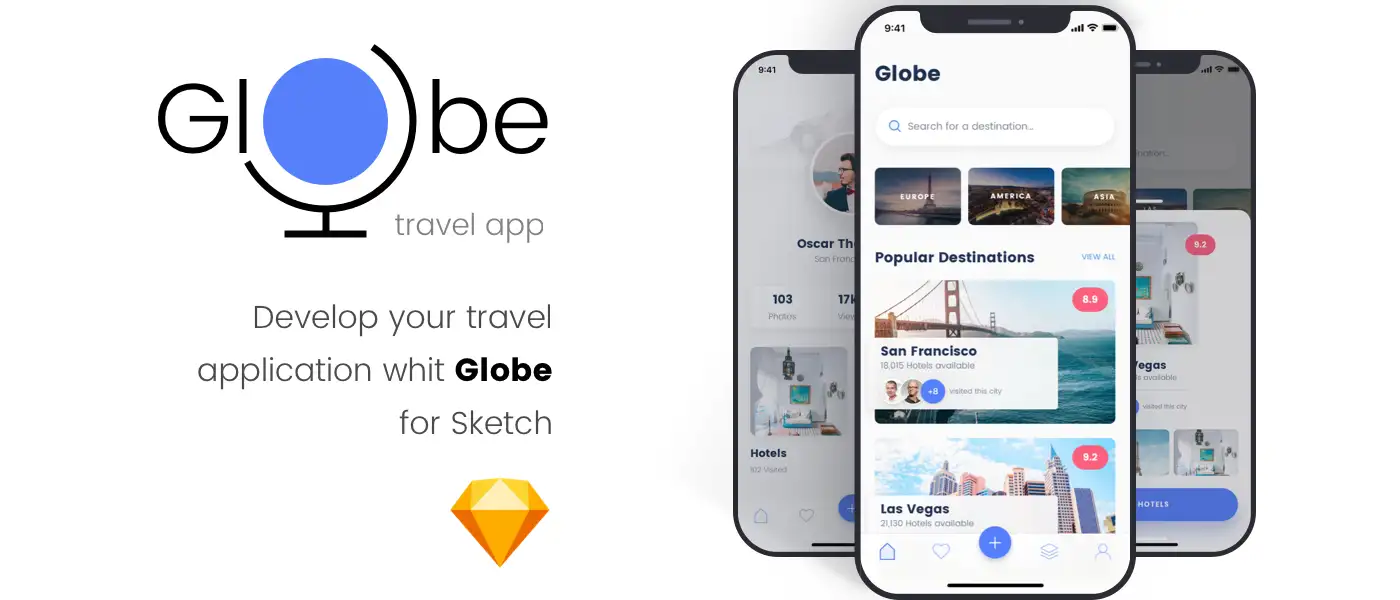 Globe Travel app 3 globe travel app1