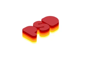 glossy 3d text effect