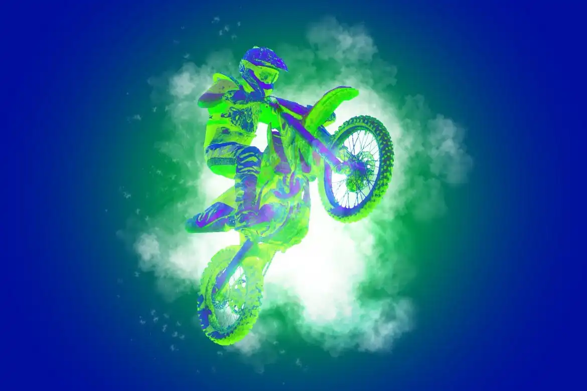 Glow Up Smoke Photo Effect