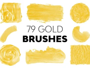 gold brushes