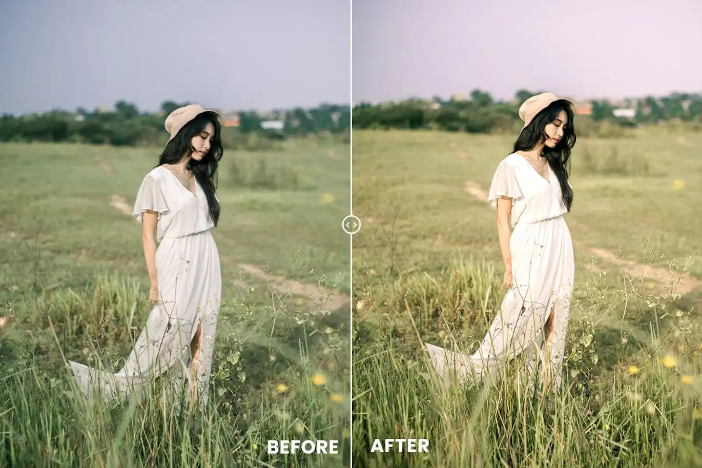 Gold Tones Action & Lightroom Preset