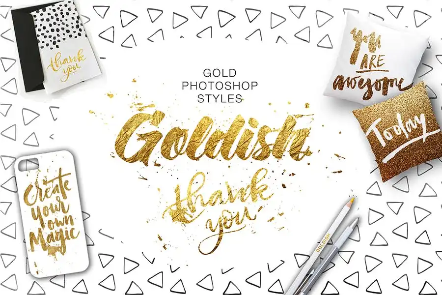 Goldish Kit For Photoshop+Extras