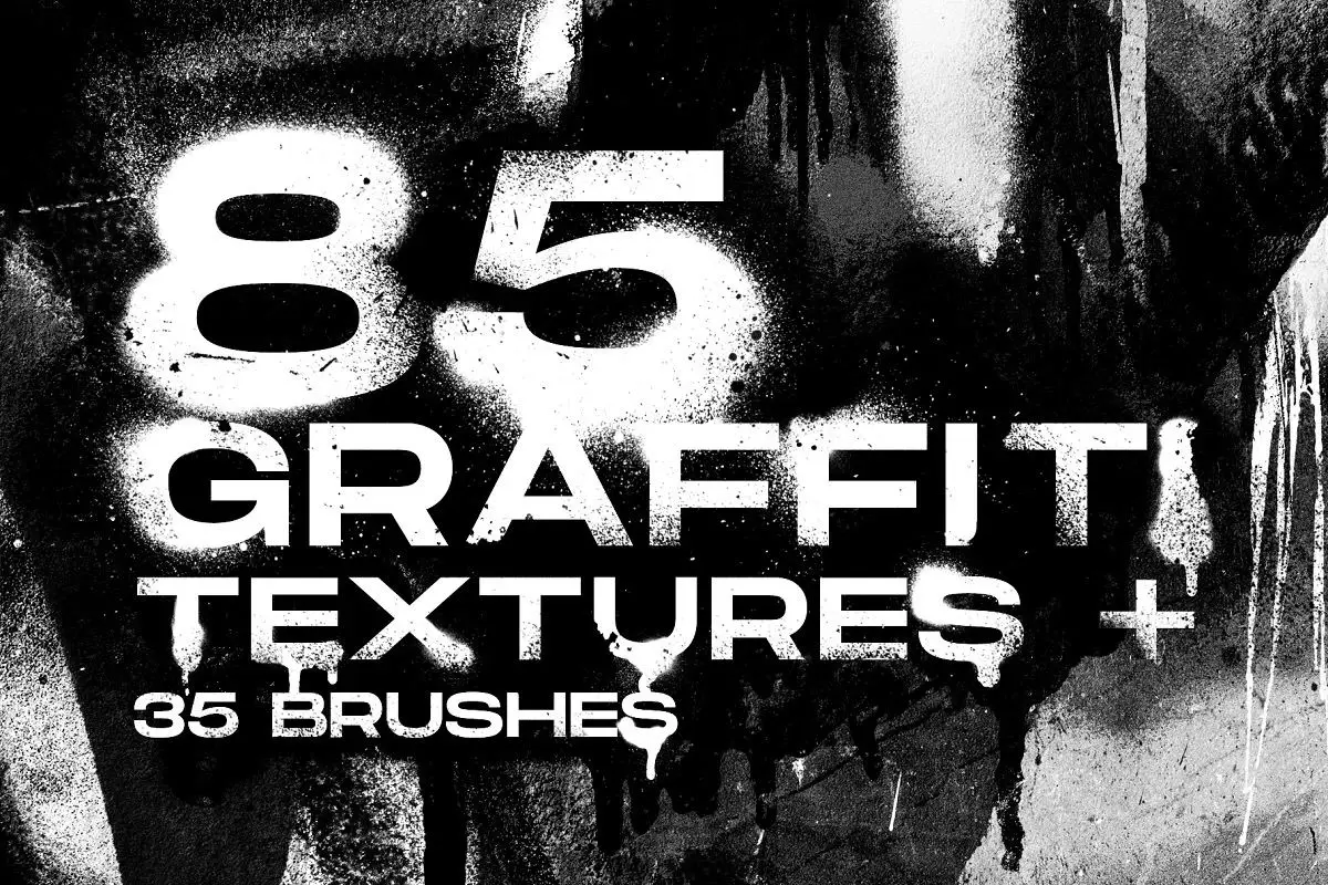 Graffiti brushes and textures
