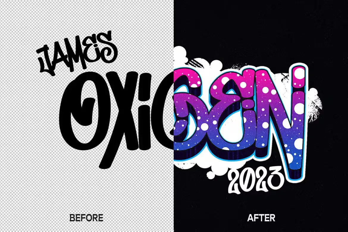 Graffiti Text Effect 1