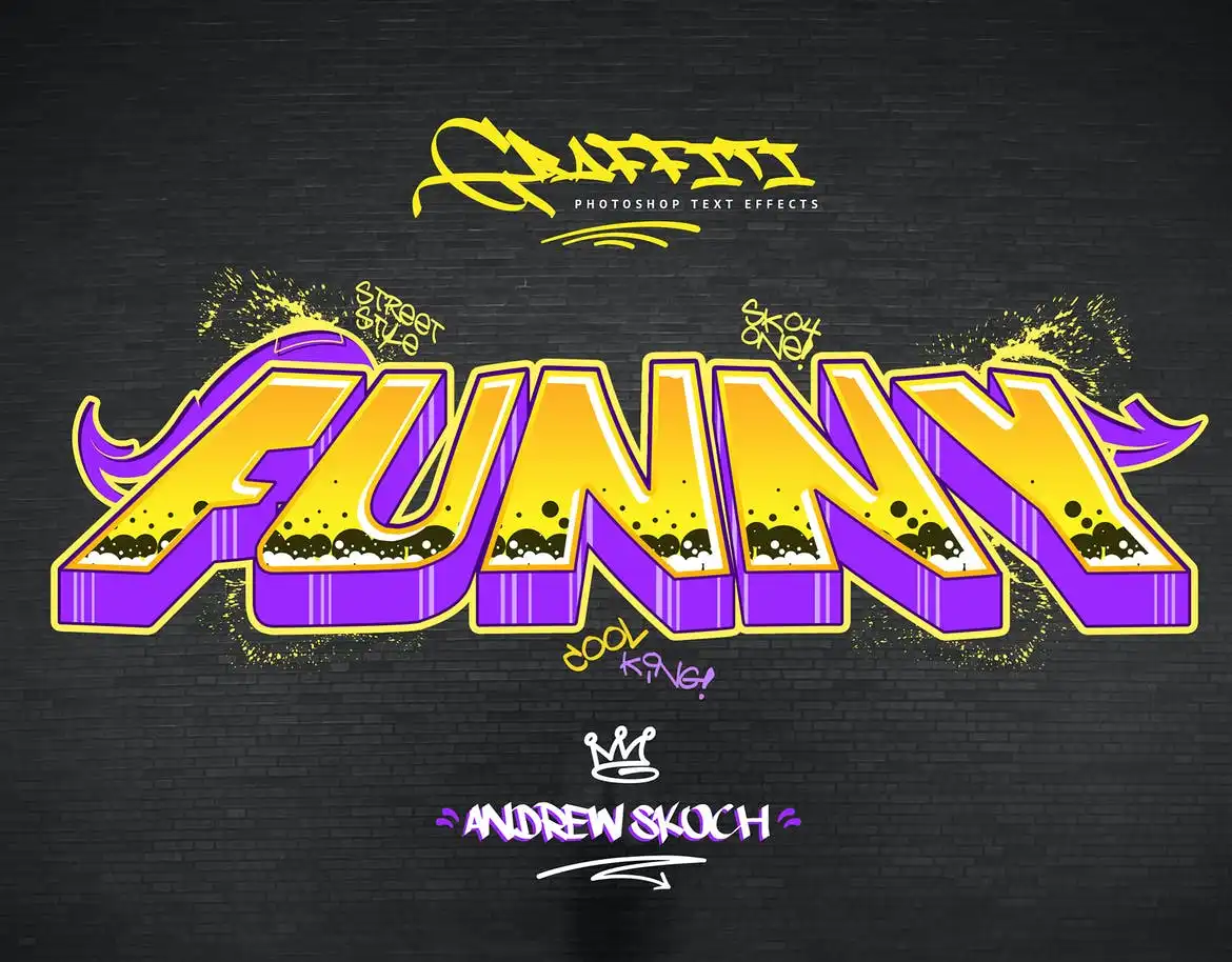 Graffiti Text Effects 10 Psd Vol