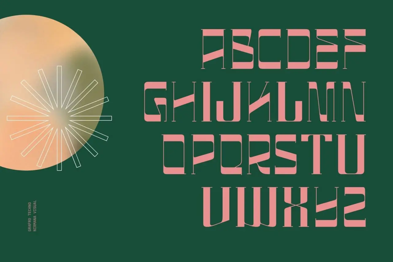 Grafro Techno Font By Sigit Dwipa