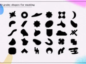 grained blurred grainy shapes vol 5