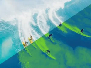 green dark blue duotone psd effect