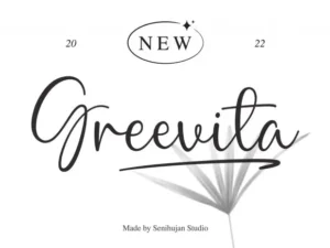 greevita script font