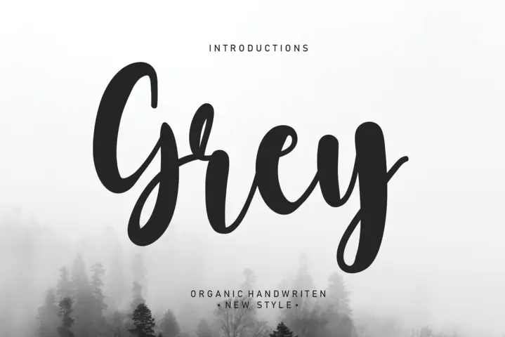 Grey Script Font