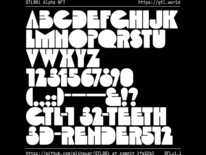 gtl001 font by eli heuer