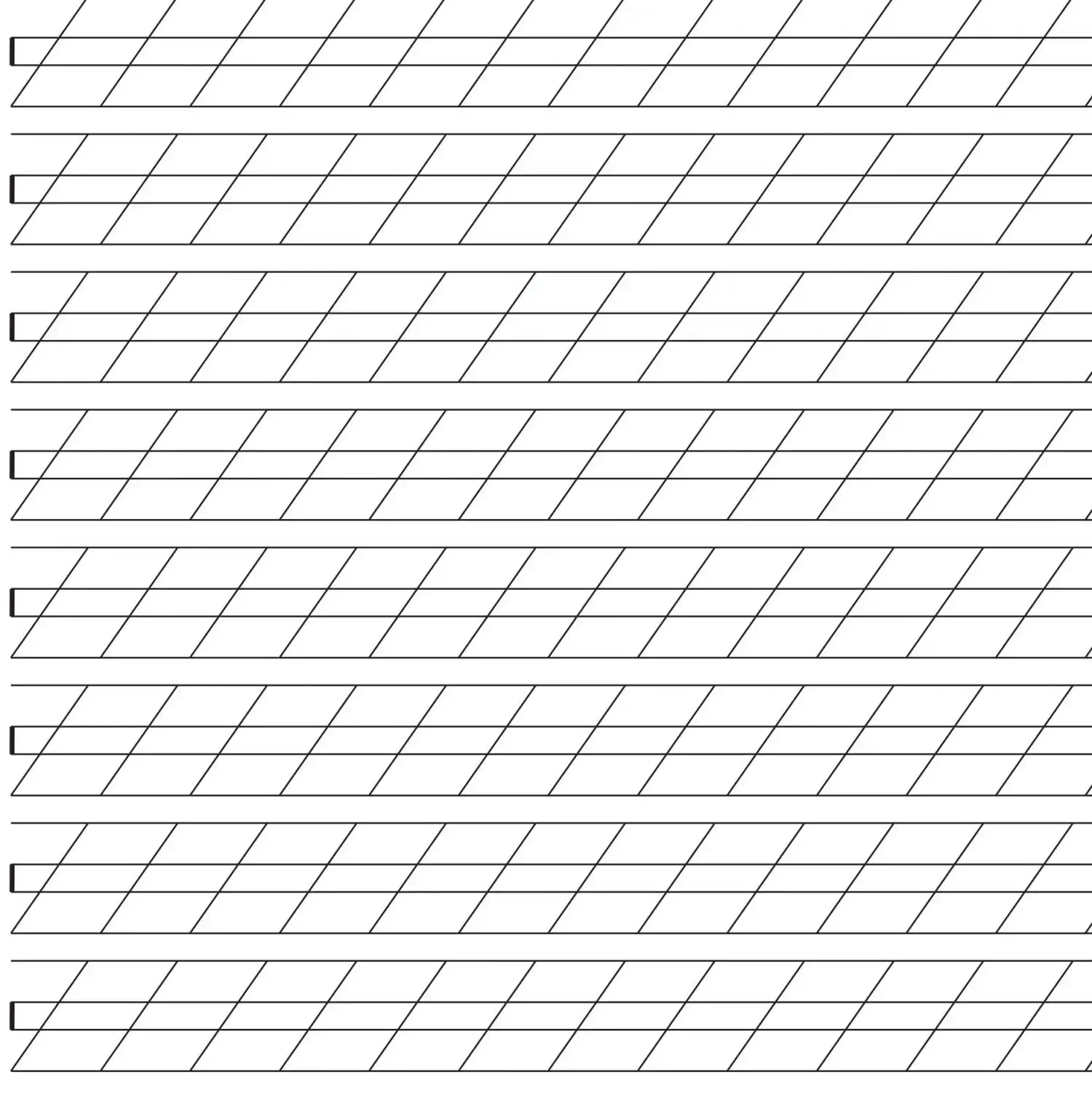Guide Sheets 4Mm Italian Hand (A)