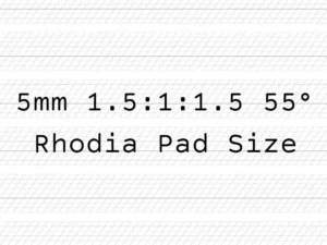 guide sheets 5mm copperplate rhodia pad size