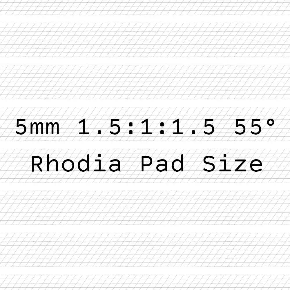 Guide Sheets 5Mm Copperplate (Rhodia Pad Size)