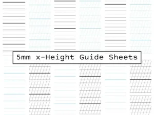 guide sheets 5mm x height a