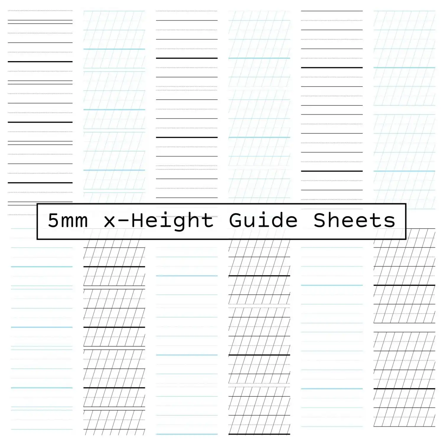 Guide Sheets 5Mm X-Height (A)