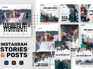 gym instagram stories posts