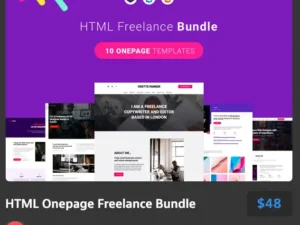 html onepage freelance bundle