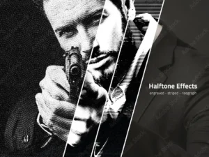 halftone patterns bundle