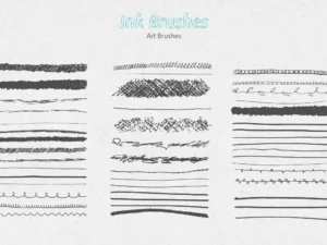 hand made brushes collection for illustrator