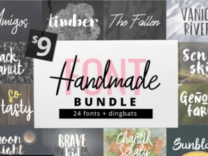 handmade font bundle