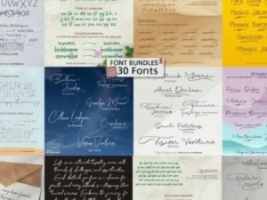 handwritten bundle font