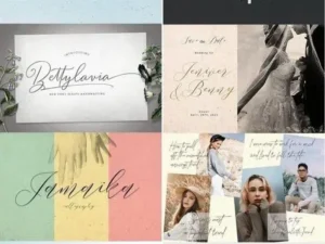 handwritting typography font bundle 36 premium fonts