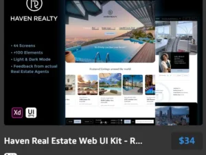 haven real estate web ui kit realtor
