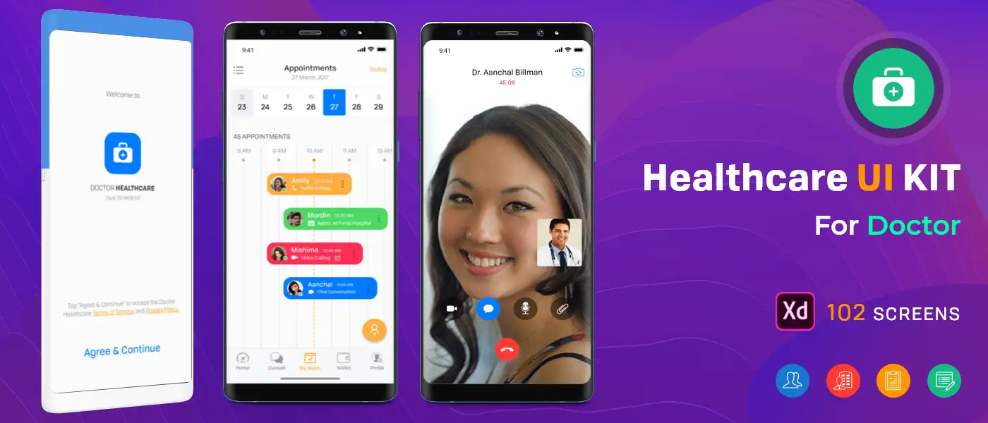 Healthcare Doctor Android UI Kit 3 healthcare doctor android ui kit1