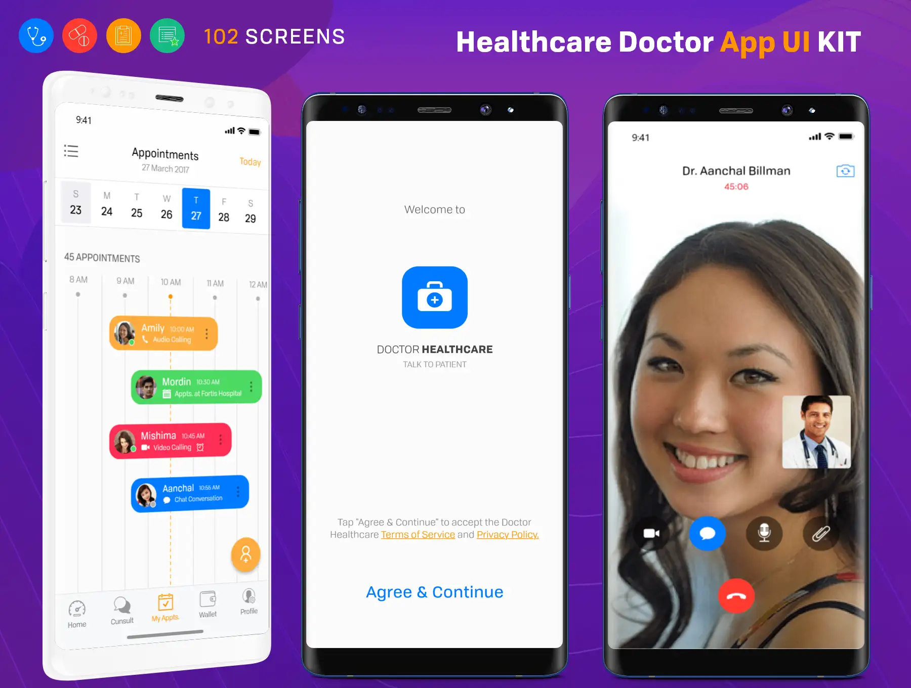 Healthcare Doctor Android UI Kit 4 healthcare doctor android ui kit3