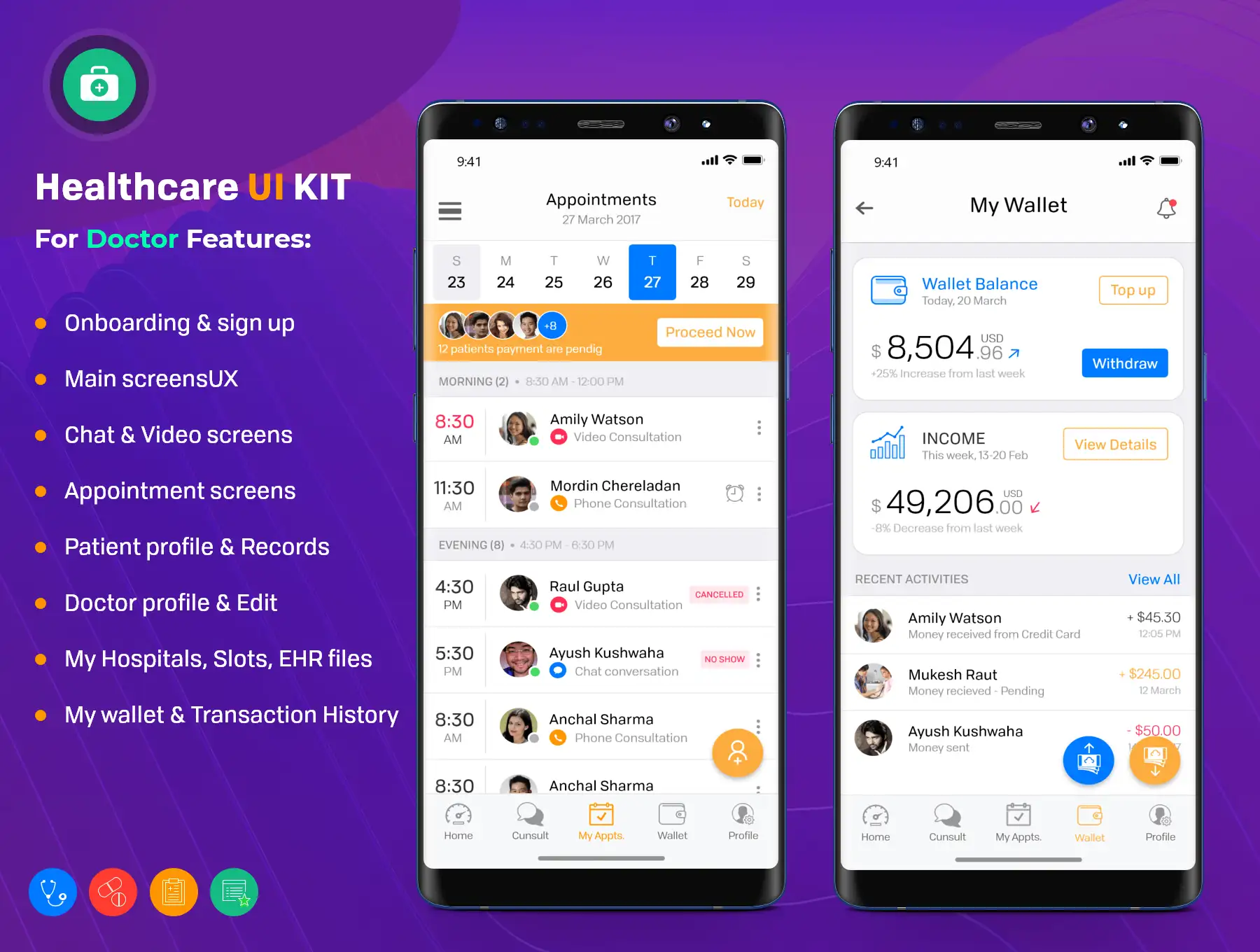 Healthcare Doctor Android UI Kit 6 healthcare doctor android ui kit5