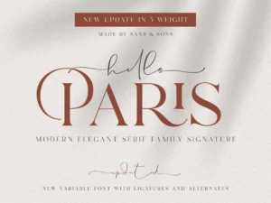 hello paris serif variable