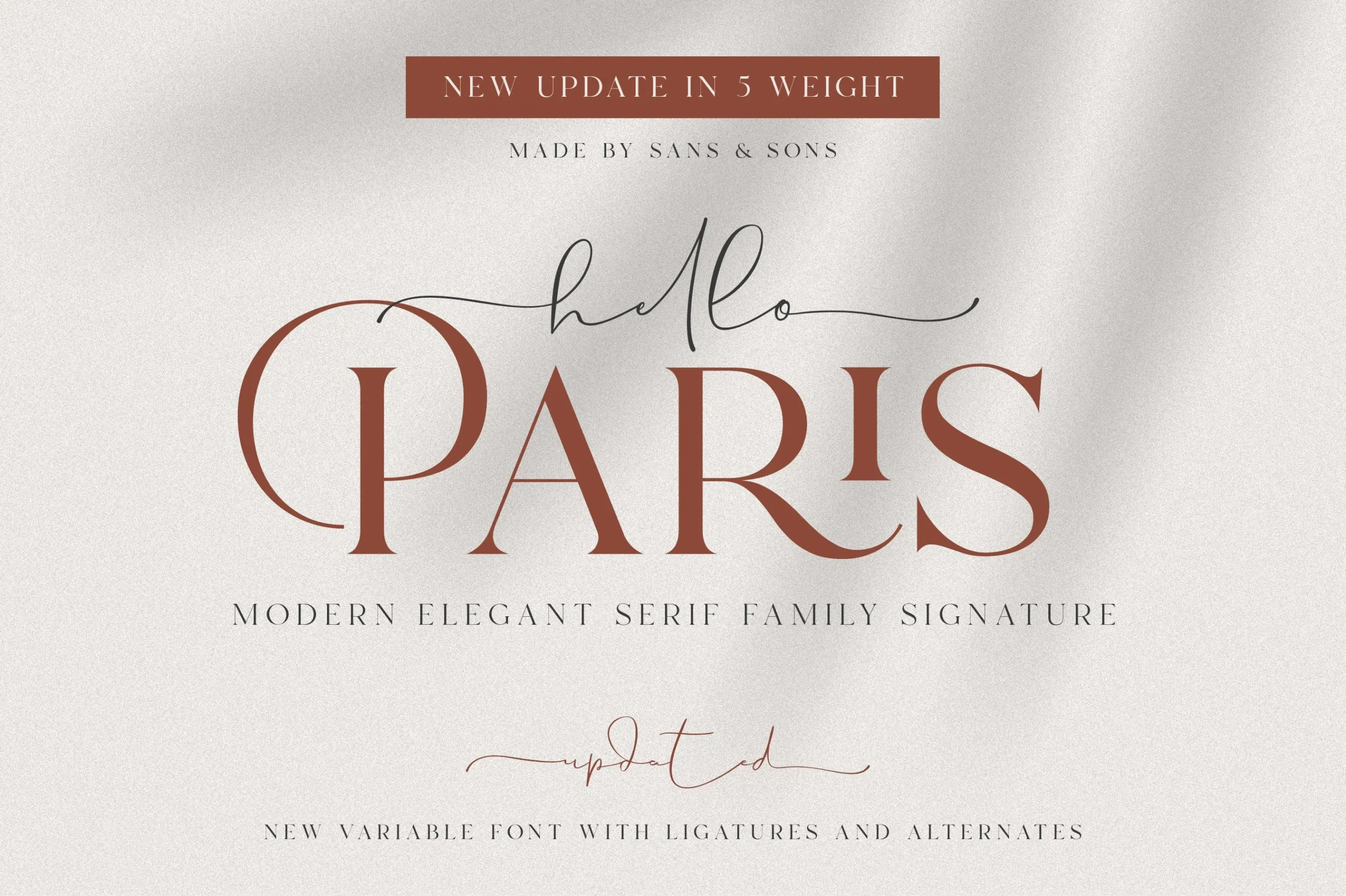 Hello Paris Serif Variable