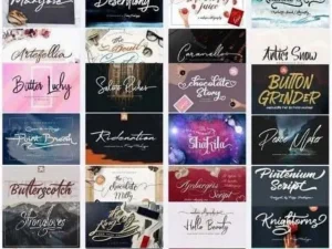 holiday bundle 69 premium fonts 6 premium graphics
