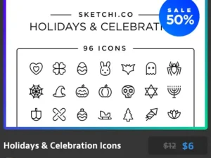 holidays celebration icons 2
