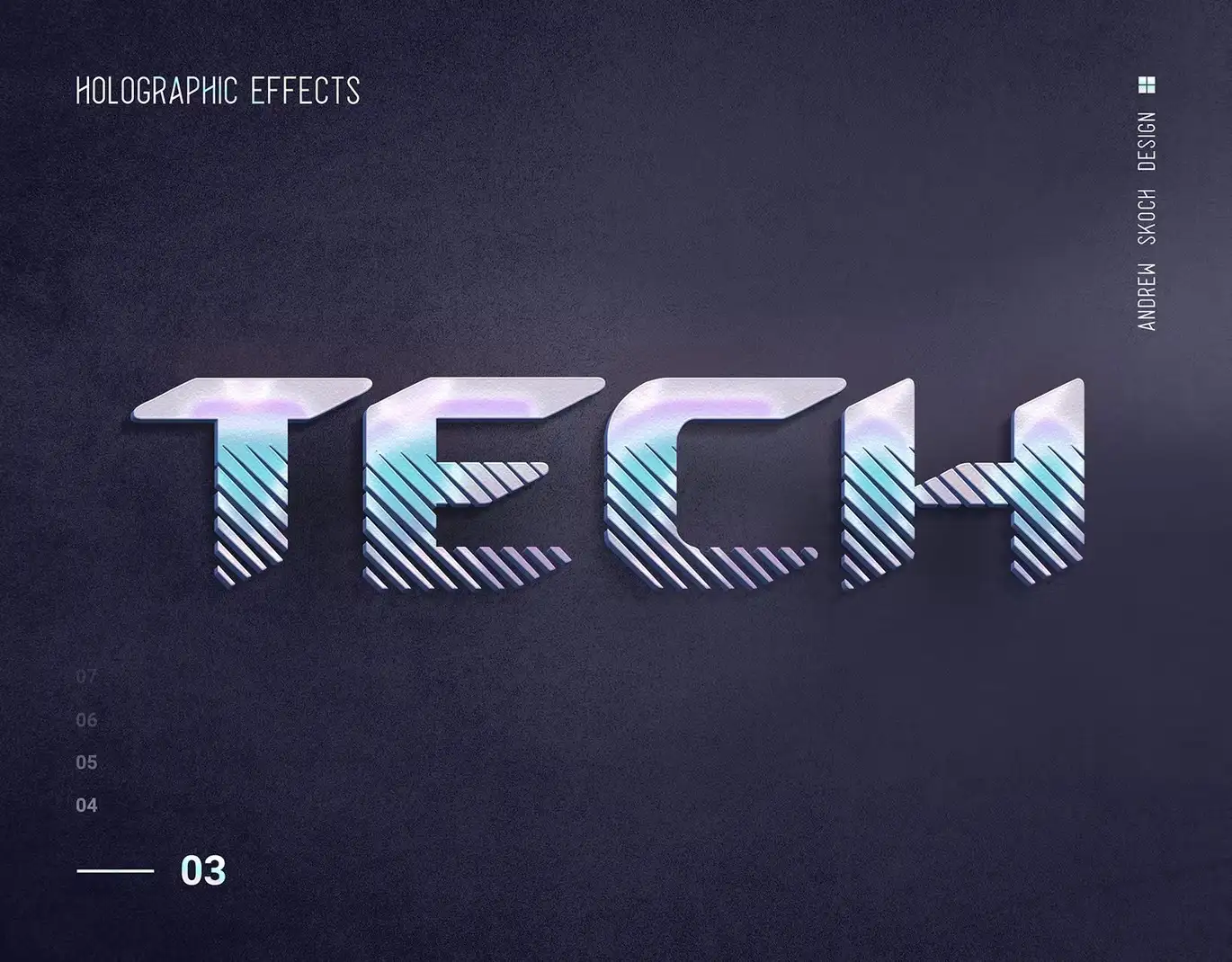Holographic Text-10 Psd 10 holographic text 10 psd 4