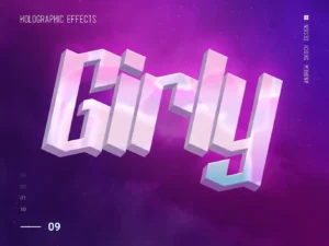 holographic text 10 psd 6