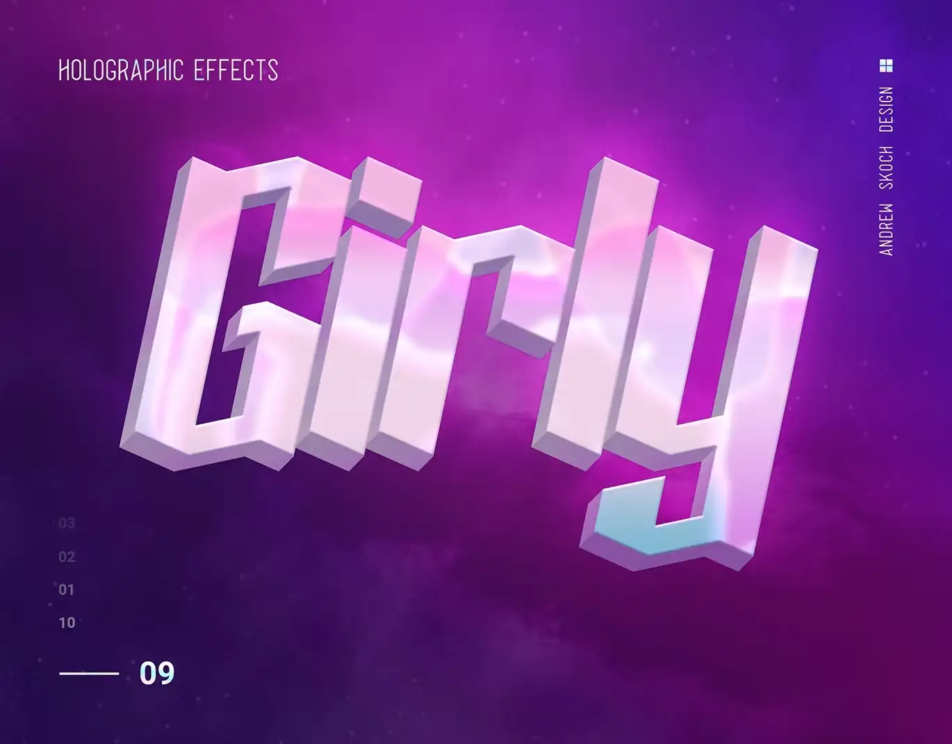 Holographic Text - 10 PSD