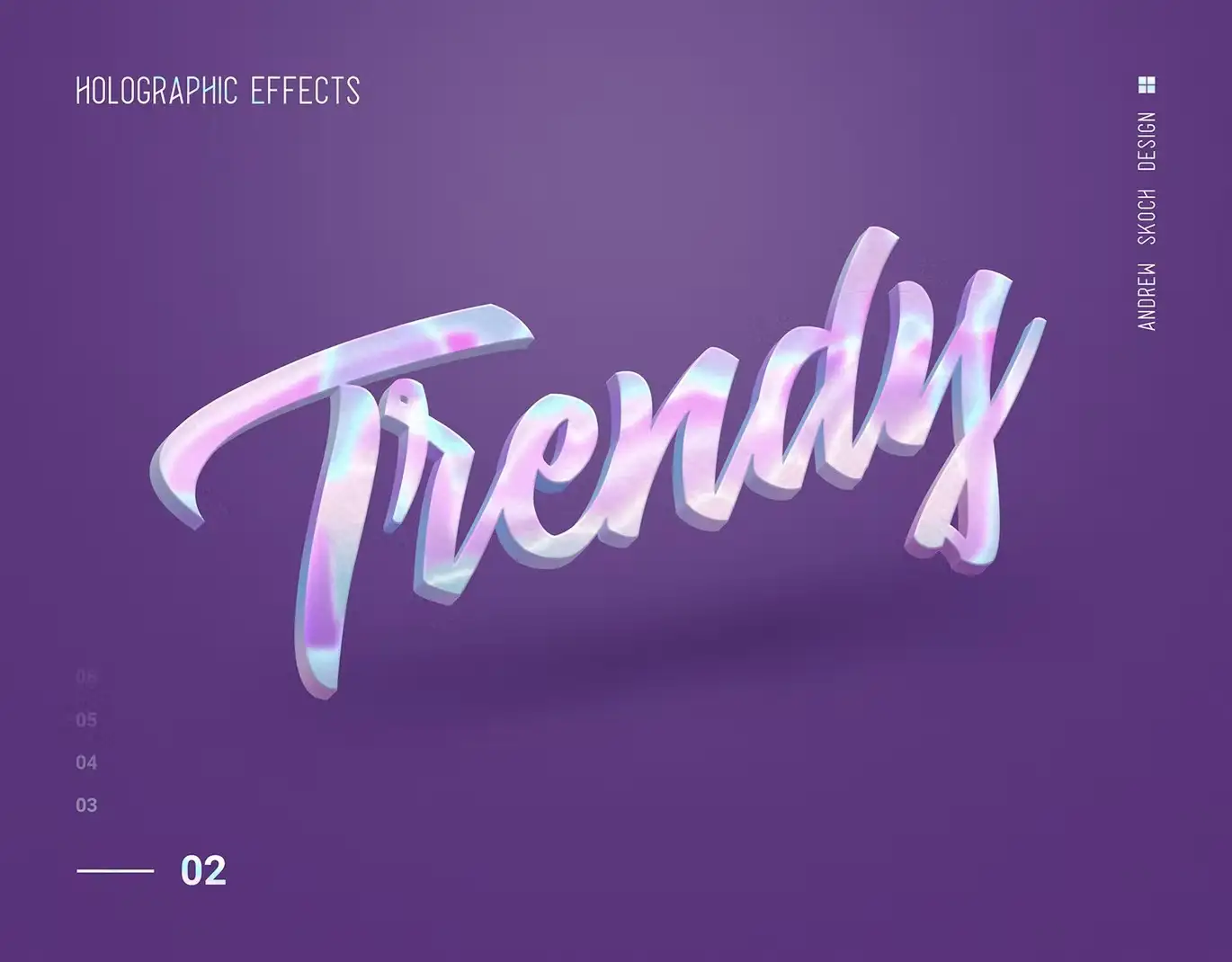 Holographic Text-10 Psd 3 holographic text 10 psd
