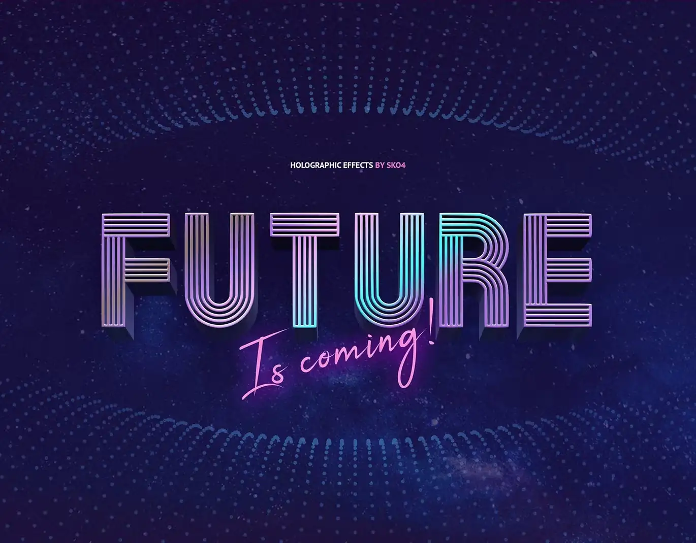 Holographic Text Effects - 10 PSD 4 holographic text effects 10 psd 10