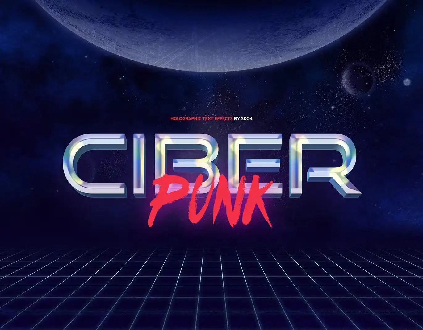Holographic Text Effects - 10 PSD 12 holographic text effects 10 psd 2 1