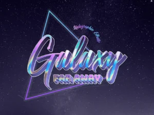 holographic text effects 10 psd 3