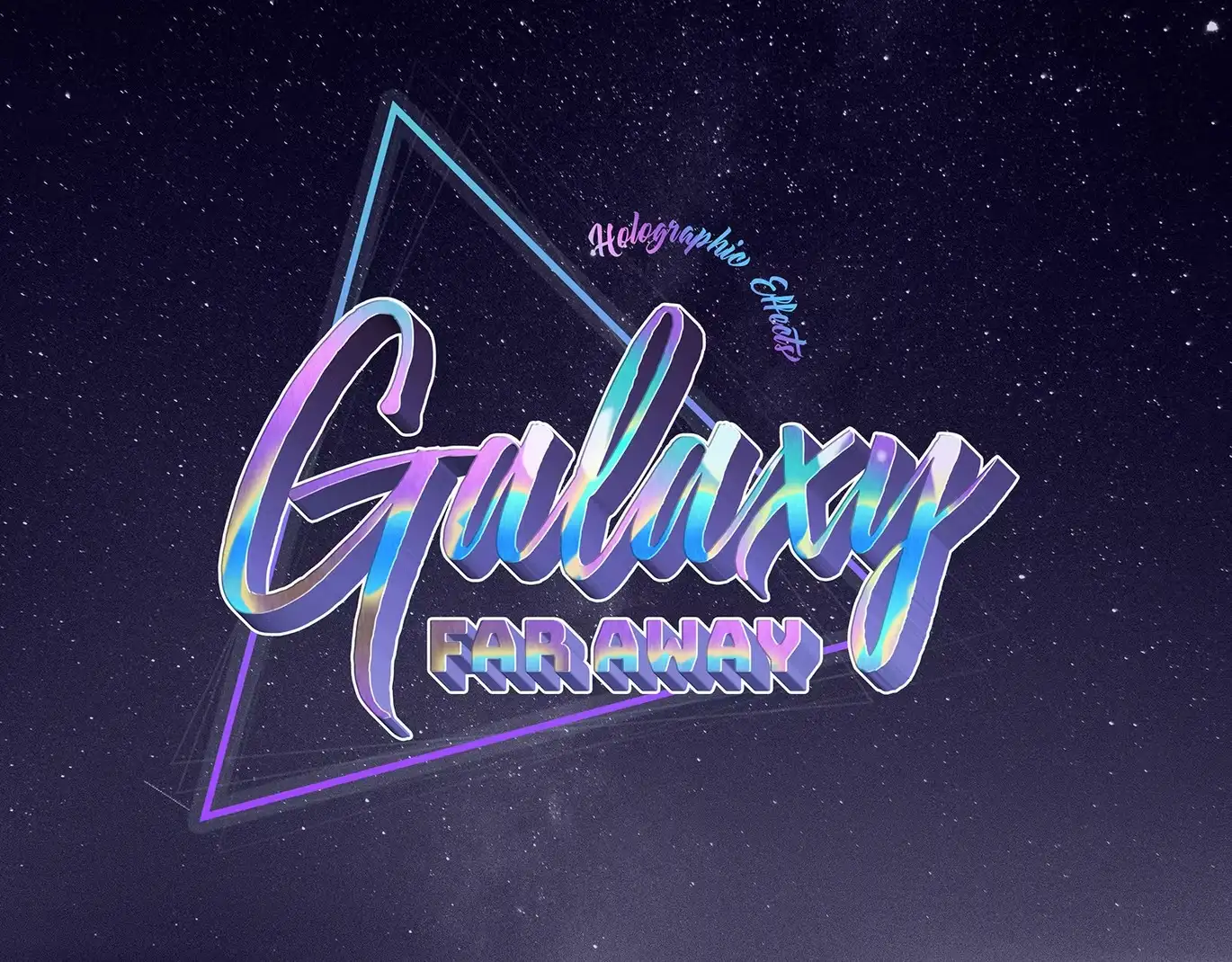 Holographic Text Effects - 10 PSD 8 holographic text effects 10 psd 3