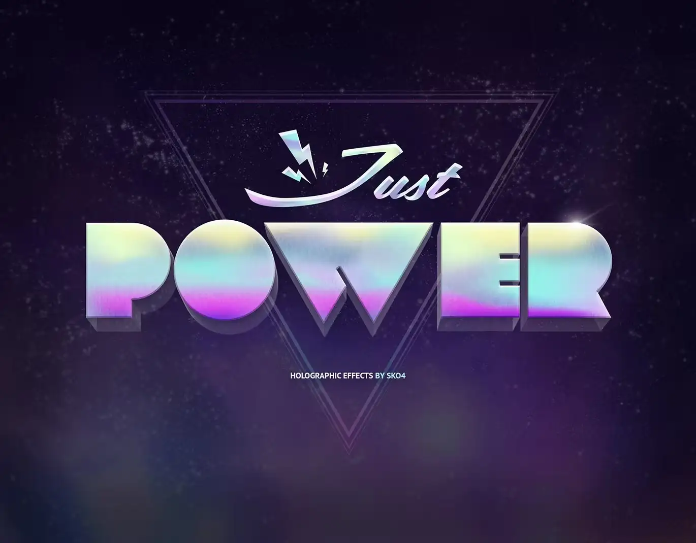Holographic Text Effects - 10 PSD 3 holographic text effects 10 psd 7