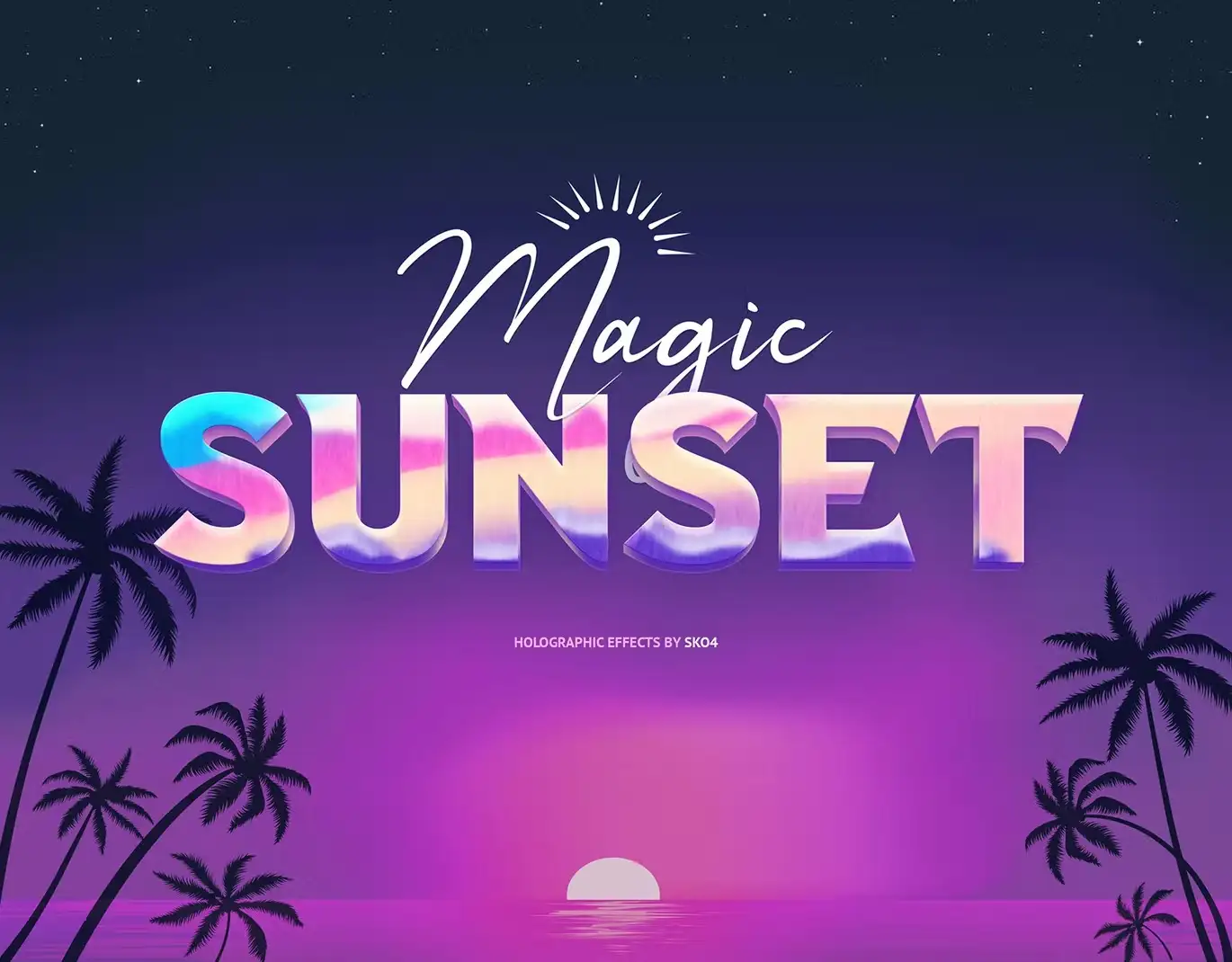 Holographic Text Effects - 10 PSD 11 holographic text effects 10 psd 8 1