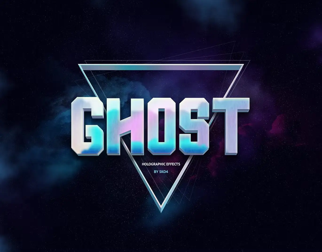 Holographic Text Effects - 10 PSD 6 holographic text effects 10 psd