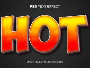 hot text effect